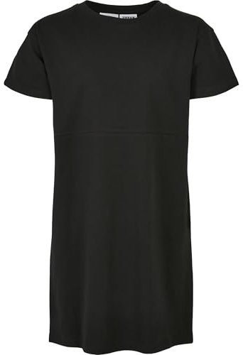Urban Classics Damen Girls Organic Oversized Tee Dress Black, 122/128
