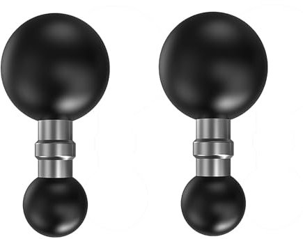 Ball Holder 1 Inch Ball Head to 0.67 Inch Ball Head Compatible with RAM Dual Ball Socket Arm Ball Adapter (Pack of 2, SZZS-R10), Black R10 x 2