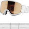 Salomon Aksium 2.0 Access Unisex-Brille Ski Snowboard Freeride, Weiß