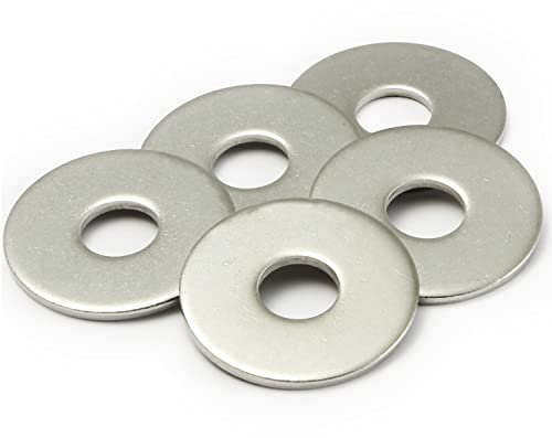 AMLOOPH Unterlegscheiben M12 X 37mm, Große Flache Beilagscheiben, Dicke 3mm, Edelstahl DIN9021 A2 V2A (5 Stück) Für Schrauben, Muttern & Gewindestange