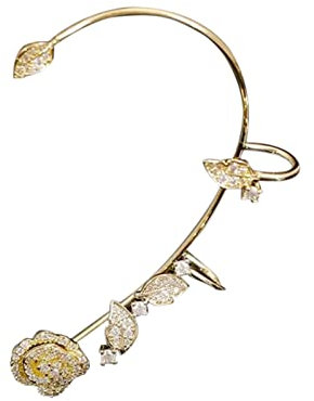 Sequenant Schmetterling Ohrringe Ohrclip für Frauen Mädchen kein Piercing Sequenant Schmetterling Ohrclips Sequenant Ohrringe Manschette Wickelohrringe für ene Türklopfer Ohrringe (A, One Size)