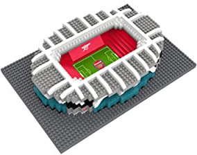 FOCO Offizielles Lizenzprodukt Arsenal FC Emirates BRXLZ-Steine 3D-Mini-Fußballstadion BAU-Set