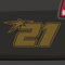 Generisch Numero iniziale 21 adesivi moto numero auto MTB corsa stella start gara 29 x 14,5 cm colore: oro