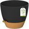ZMTECH Pots de 30 cm avec Trous de Drainage Jardinières Auto-Arrosantes avec Orifice d'Arrosage Pot de Fleurs en Plastique pour Plantes d'Intérieur Et d'Extérieur (Lot de 2, Noir)