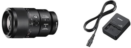Sony FE 90 f/2.8 G | Vollformat, Medium-Tele-/Makro-Objektiv (SEL90M28G) & BC-QZ1 (Schnellladegerät für NP-FZ100 Akkus)