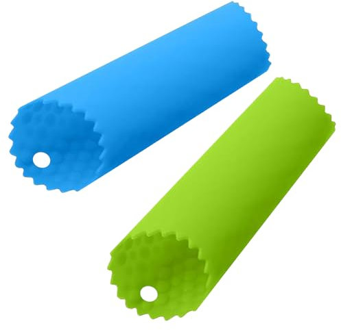 Pack de 2 Pelador de Ajos Removedor de piel de Silicona,Magic Silicone Garlic Peeler con Rodillo Apto para Lavavajillas,Fácil de Pelar Los Dientes de Ajo