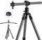 NEEWER 69.7 Overhead Horizontal Carbon Fiber Tripod for Camera with Flexible Setup Center Column, Dual Panorama Ball Head & Arca Type QR Plate for Low Angle Macro Shots, Max Load 22lb/10kg, TP28