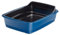 Ferplast Katzenklo Ariel 10, Katzentoilette mit Sieb, das Schmutz für eine einfache Reinigung entfernt, 46,5 x 35,5 x H 11,5 cm, Blau