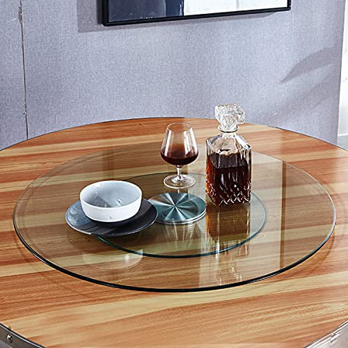 Plato Giratorio de mármol, Bandeja giratoria Redonda de 360° para Mesa de Comedor, Plato de Servicio Resistente para Compartir Alimentos, 27 pulgadas/70cm