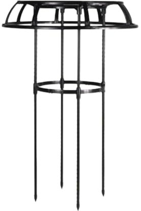 Rankobelisk Beschichtetes Metall, 75 cm, Witterungsbeständige Garten Rankhilfe für Rosen und Blumen