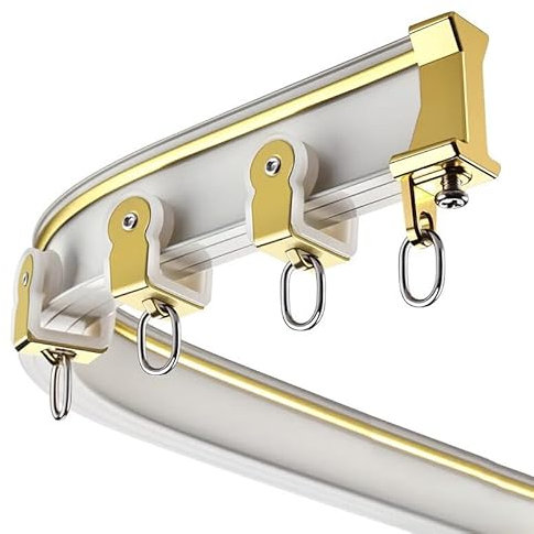 CERTNKI Ceilingmount,2.5m/8.2ft, Biegbare Deckenvorhangschiene, Gebogene Decke Vorhangschiene Biegsame Halterung Gardinenleiste Gardinenstange Gardinen Vorhänge Für Deckenmontage