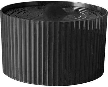 Fenteer Fuente de Agua de Cerámica para Gatos, Dispensador Automático Y Elegante, Negro
