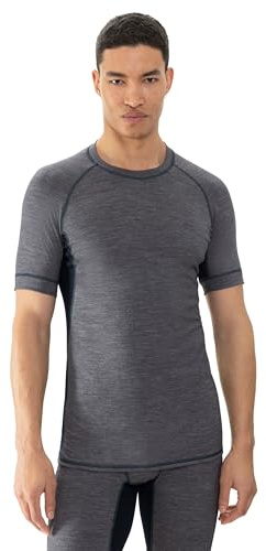 Mey Tagwäsche Serie PRFRMNC+ Herren Homewear Shirts Indigo Melange M(M)