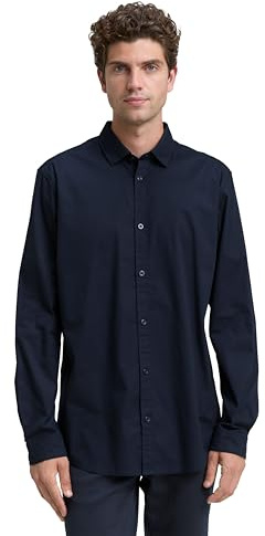 TOM TAILOR Herren 1047331 Regular Fit Hemd mit Stretch