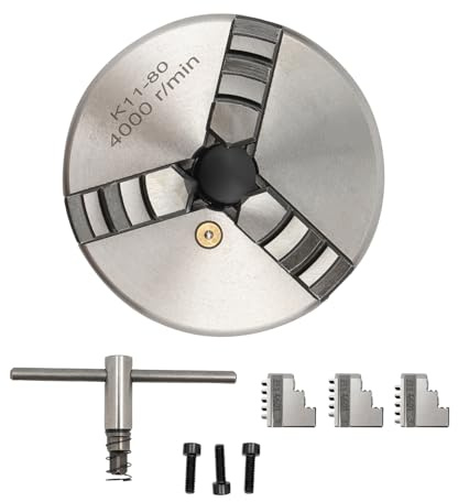 Präzisions 3 Backenfutter 80mm Dreibackenfutter Drehbankfutter Spannfutter Drechselbank Selbstzentrierend Für Drehmaschine Chuck