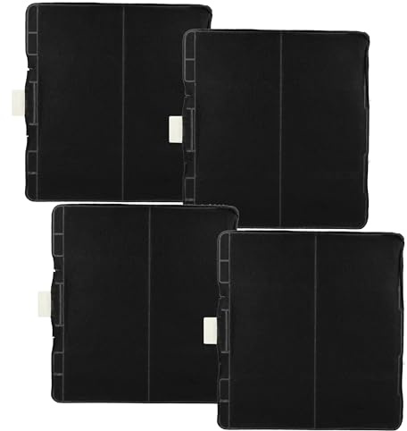 vhbw 4x Aktivkohlefilter kompatibel mit Constructa CD939652/01 | CD689662, CD689651, CD679652/01 Dunstabzugshaube - 23,3 x 21,5 x 2,2 cm