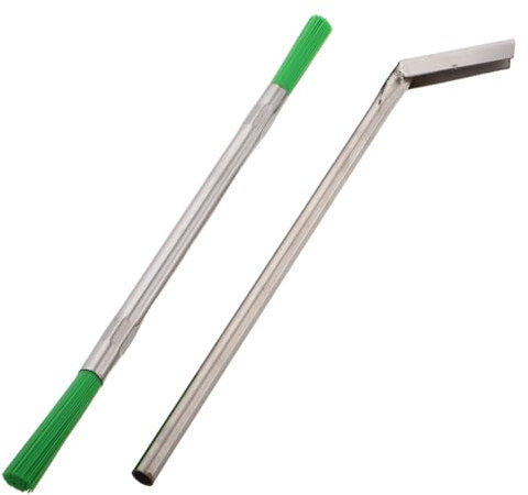 Cabilock Aufzugsschwellenschaber Satz Mit 8mm Spaltbürste Und Schaber Robustes Reinigungstool Für Aufzugsschienen Präzise Wartung in Gewerbe Und Wohngebäuden