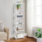 YGYQZ Libreria a 6 ripiani, in legno, per soggiorno, camera da letto, ufficio, 163 x 40 x 30 cm, colore: bianco
