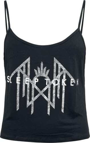 Sleep Token Logo Frauen Top schwarz XL 95% Baumwolle, 5% Elasthan Band-Merch, Bands