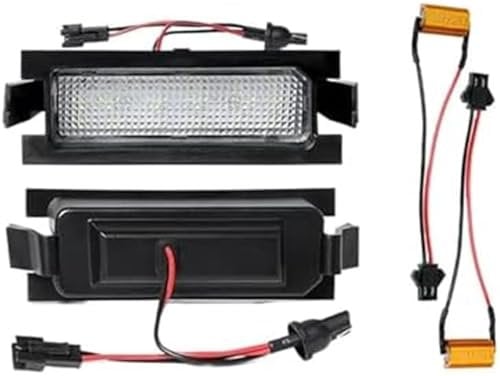XEDLAMP 2Pcs Error Free LED License Plate Light, for Kia, Ceed JD ED, for Hyundai, I30 GD CW, for Elantra, GT Accent Car Tail Number Back Light Lamps Number Plate Light
