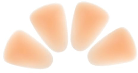 MUELODSIC 4pcs Reusable Silicone Knee Pads Thickened Protective Cushions for Skating Snowboarding Roller Skating Dancing Unisex Beige Medium Anti-Fall Work Pads with Easy for All Ages