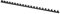 OFFICE PRODUCTS 20241015-05 Plastikbinderücken 100 Stück DIN A4 10mm (65 Seiten) Binderücken Bindungskämme Plastikbindung | Kunststoff | Farbe: Schwarz