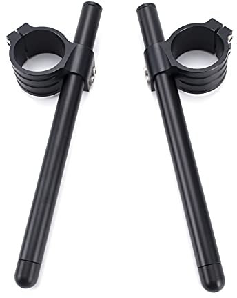 Fullibars Ø 35mm stummellenker für GN400 GS550 GS750 GPz550 KZ550 TZ250 moto gabel Ø 35mm cafe racer stummellenker mit neigung 7 ° mit Lenkrohre 22.2mm aus Aluminium