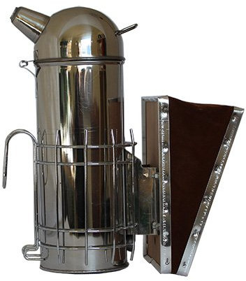 Smoker Classic BIG Rauchbläser aus Edelstahl mit echtem Lederblasebalg, Rauch Innendose und Hitze-Schutzschild …