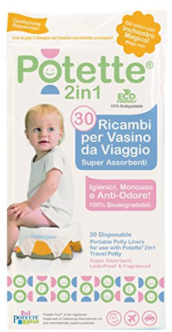 Pièces de rechange pour Potette Plus 2 en 1 - Lot de 30 sachets jetables pour Potette Plus