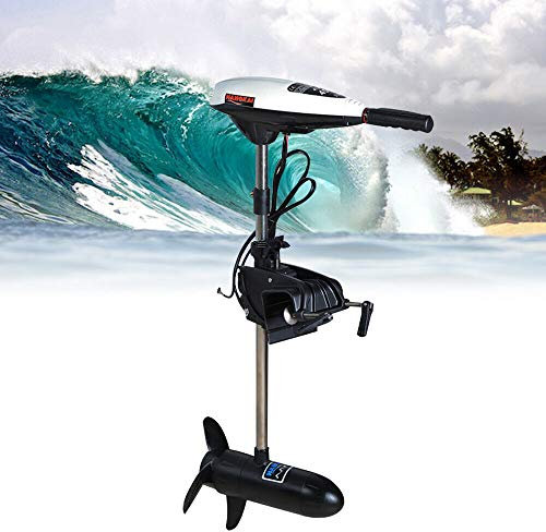 Moteur électrique 45 LBS - Moteur de Bateau - 480 W - Moteur à Bord extérieur - Moteur Trolling