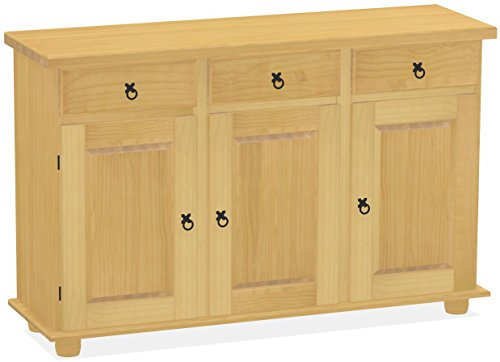 Sideboard Eiche hell Rio Classico Esszimmer Holz Pinie Massivholz Echtholz Farbe wählbar Brasilmöbel