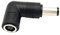 7,4mm Codo de 90 Grados Adaptador de Corriente Conector Convertidor para HP Pavilion Probook Elitebook Envy Compaq Presario Ordenador Portatil 45W 65W 90W 18,5V 19V
