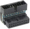 ASHATA 19 PIN Turn 90 Degree Turn Connector for Host Wiring Desktop Computer Accessories, USB3.0 high-speed signal Desktop Motherboard USB3.0 Socket 90 Degree Angled USB Socket Converter