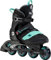 K2 Inline Skates ALEXIS 80 PRO Für Damen Mit K2 Softboot, Black - Teal, 30F0144, EU: 39.5 (UK: 6 / US: 8.5)