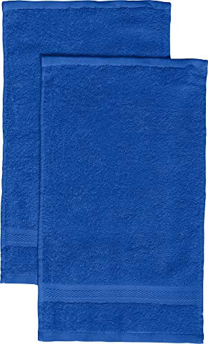 REDBEST Gästetuch 2er-Pack Chicago Royalblau Größe 30x50 cm - saugstark, strapazierfähig, ideal für Reisen, Sport (weitere Farben)