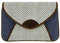 Hide & Drink, Envelope Clutch Bag Handmade from Denim & Raw Canvas - Kleine Damen Handtasche Geldbörse, Praktische Aufbewahrung für persönliche Gegenstände, Geld, Langlebig, Waschbar - Interlaken