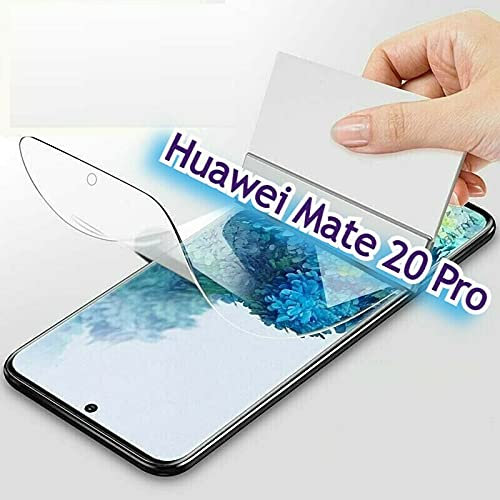 Cracksin Gorilla Schutzfolie für Huawei Mate 20 Pro [2 Stück] 3D Nano-Tech, Klar Folie, 100% Fingerabdrucksensor, Displayschutz, TPU NANO