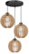 Envostar Pendelleuchte Clay (Skandinavisch) aus Holz (3 flammig, E27) - Hängeleuchte Esstischlampe Hängelampe Wohnzimmerleuchte