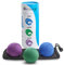 DELAWAY Anti Stressball Set Erwachsene - Hand Therapie Bälle in 3 Stärken - Knautschbälle inkl. Aufbewahrungstasche - Handtrainer - Relaxbälle zur Entspannung und Stressabbau (6 cm, blau, grün, lila)
