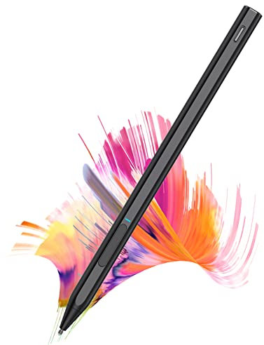 ZELAXY Stylus Pen for Surface, Compatible with Microsoft Surface Pro X/9/8/7/6/5/4/3/Surface Laptop 5/4/3/2/1/go 3/2/1/Book 2/1/Studio, Magnetic Adsorption, Palm Rejection Stylus Pen- Black