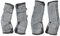 Gallopoff Fliegenstiefel für Pferde, atmungsaktiv, bequem, Netz, reduziert Stomping, Hufbelastung und Ermüdung der Beine, Grau, 4 Stück