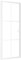 vidaXL Interior Door Home Decorative Inner Bedroom Bathroom Internal Modern Internal Door Panel 83x201.5 cm White ESG Glass and Aluminium