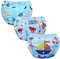 Codkkre Pañales para Nadar para Bebés Bañador Pañal Reutilizable Bañador para Piscinas 3PCS Ajustable y Lavable niño niña talla 0-36 meses(Tractor+Barco+Barco)