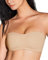 Prontiaduscire Reggiseno Carne a Fascia Senza Spalline Donna Minimizer Reggiseno Nude Invisibile - T Shirt Reggiseni Senza Ferretto e Imbottito - 122R1 Beige XS 32/70