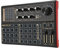 Sound Mixer Board, Bunte Licht Voice Changer Soundkarte, Audio Mixer Sound Mixing DJ Konsole 12 Modi 16 Soundeffekte für Musik Karaoke Singen (Schwarz)
