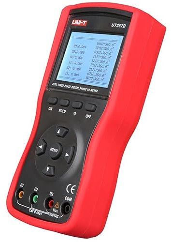 UNI-T UT267B 3 Phase Clamp Voltammeter;Dual-clamp phase volt-ampere meter,Phase sequence test Active/Apparent/Reactive power