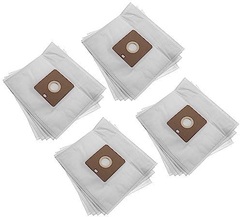 vhbw 20x Staubsaugerbeutel kompatibel mit Aldi DIV150, DIV350, Quigg DIV 150 Staubsauger - Mikrovlies, 24,7cm x 27cm Weiß