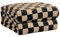 FY FIBER HOUSE Karo-Gitterdruck Decke für Bett, Couch, Sofa,60x80 (152 x 203 cm), Schwarz-Braun