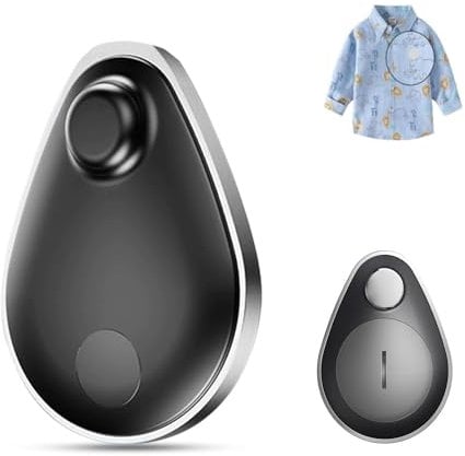 dibdib Utags 1Pack Air Tracker Item Finders with Find My(iOS Only) Track Your Keys,Wallet,Luggage,Backpack,Super Lightweight,Comes with 1 Beautiful Hidden (Black)