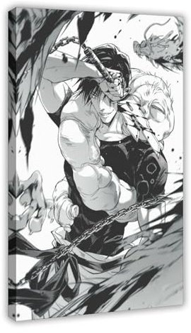 AAVEDA Toji Fushiguro 12 Leinwand-Poster, Schlafzimmerdekoration, Sportlandschaft, Büro, Raumdekoration, Geschenk, Rahmen-Stil, 60 x 90 cm